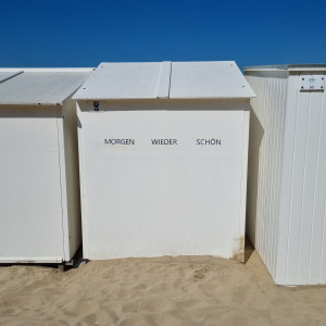 Cabana am Strand Bild
